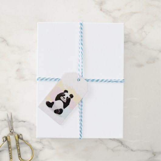 Baby Panda Gift Labels Cadeaulabel (Met Touw)