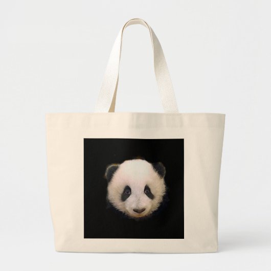 Baby Panda Grote Tote Bag (Voorkant)