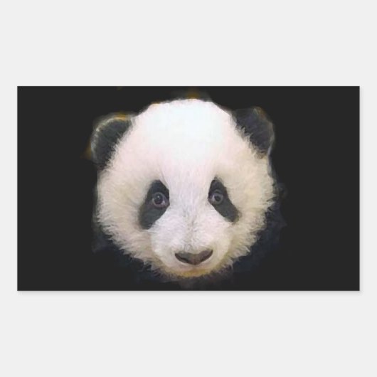 Baby Panda Hart Sticker (Voorkant)