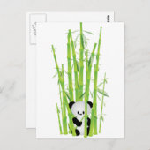 Baby Panda in het bos van Bamboe Briefkaart (Voorkant / Achterkant)