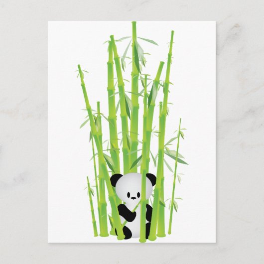 Baby Panda in het bos van Bamboe Briefkaart (Voorkant)