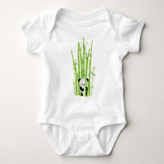 Baby Panda in het bos van Bamboe Romper