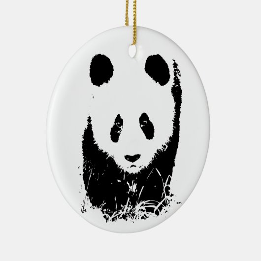 Baby Panda Keramisch Ornament (Rechts)