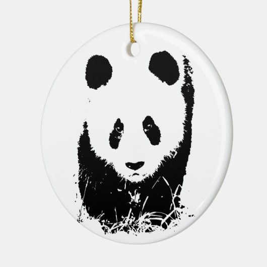 Baby Panda Keramisch Ornament (Links)