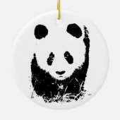 Baby Panda Keramisch Ornament (Achterkant)
