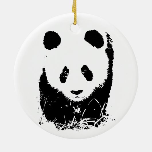 Baby Panda Keramisch Ornament (Achterkant)