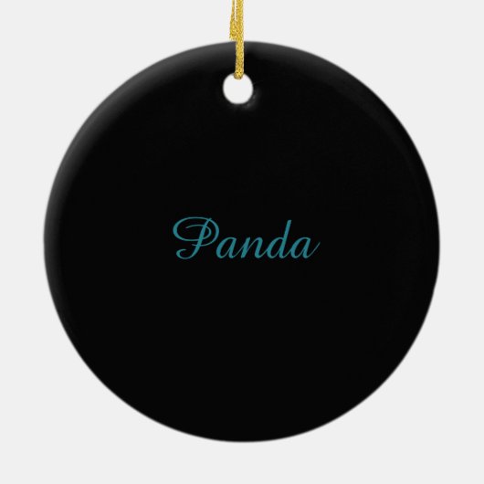Baby Panda Keramisch Ornament (Achterkant)