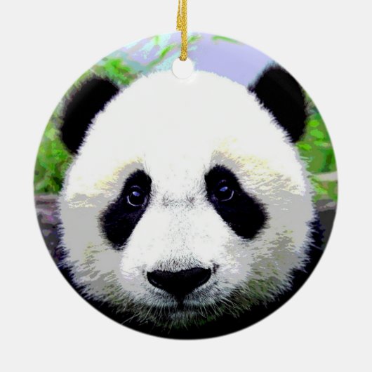Baby Panda Keramisch Ornament (Achterkant)