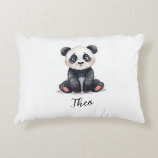 Baby Panda-kinderkamer Kussen met Eigen Naam