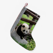 Baby Panda Kleine Kerstsok (Voorkant (Hangend))