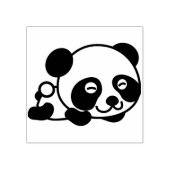 baby panda - kunststempel rubberstempel (Afrduk)