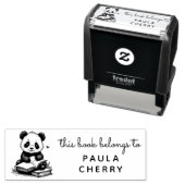 Baby Panda Lezer Ex Libris Douane Stempel (In situ)