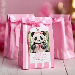 Baby Panda Meisje Baby Shower Bedankt Beary Veel Cadeaulabel