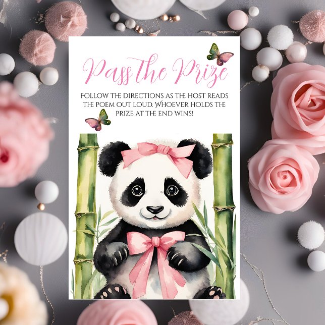 Baby Panda Meisje Baby shower Pass the Prize Game (Creator heeft geüpload)