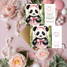 Baby Panda Meisje Barly Wacht Baby shower