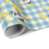 Baby Panda met Moon en Stars Cadeaupapier (Rol Hoek)