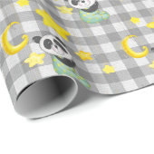 Baby Panda met Moon en Stars Cadeaupapier (Rol Hoek)