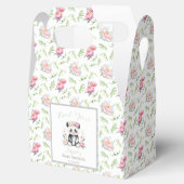Baby Panda Peonies Oerwoud Baby shower Bedankdoosjes (Geopend)