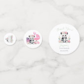 Baby Panda Peonies Oerwoud Baby shower Confetti (Voorkanten)