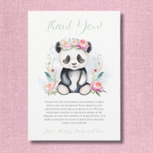 Baby Panda Peonies Oerwoud Baby shower