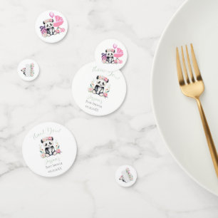 Baby Panda Pioenrozen Jungle Baby Shower Confetti