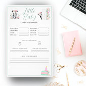 Baby Panda Pioenrozen Oerwoud Baby voorspellingen Flyer