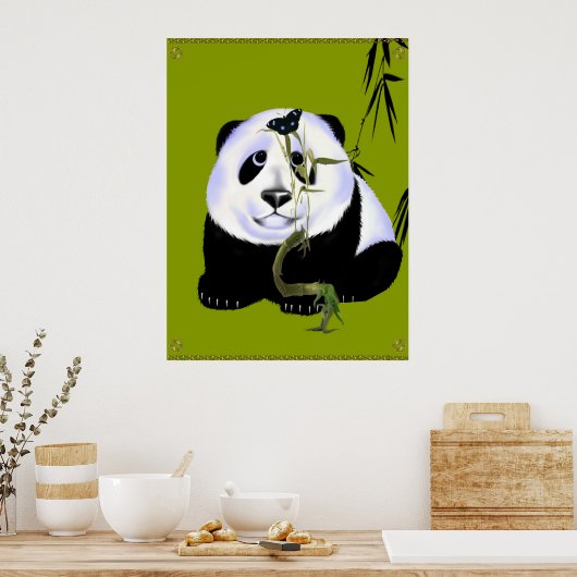 Baby Panda Poster (Keuken)