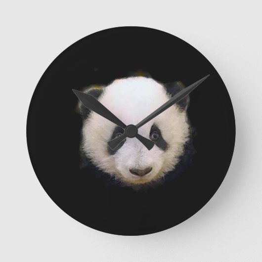 Baby Panda Ronde Klok (Voorkant)