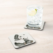 Baby Panda | Schuine en gier Bier Onderzetter (Rechterzijde)