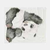 Baby Panda | Schuine en gier Fleece Deken (Voorkant (Horizontaal))