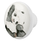 Baby Panda | Schuine en gier Keramische Knop (Rechts)