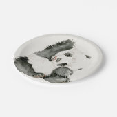 Baby Panda | Schuine en gier Papieren Bordje (Gekanteld)