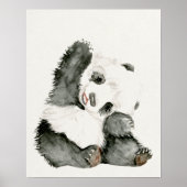 Baby Panda | Schuine en gier Poster (Voorkant)