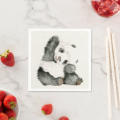 Baby Panda | Schuine en gier Servet (Insitu)