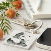 Baby Panda | Schuine en gier Sleutelhanger (Voorkant Rechts)