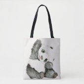 Baby Panda | Schuine en gier Tote Bag (Voorkant)