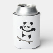 Baby Panda Skateboard Blikjeskoeler (Blikje Voorkant)