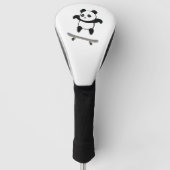 Baby Panda Skateboard Golfheadcover (Voorkant)