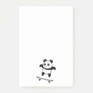 Baby Panda Skateboard Post-it® Notes