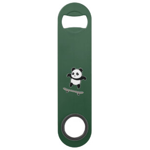 Baby Panda Skateboard Speed Flessenopener