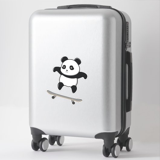 Baby Panda Skateboard Sticker (Koffer)