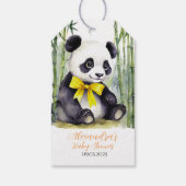 Baby Panda Uniseks Baby Shower Bedankt Beary Veel Cadeaulabel (Achterkant)