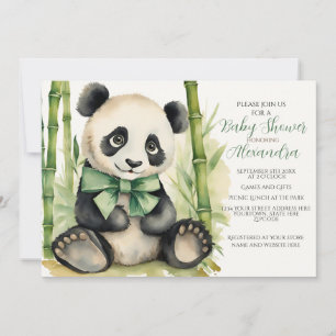 Baby Panda Unisex Barly Wachten Baby shower Kaart