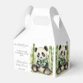 Baby Panda Unisex Beer Barly Wachten Baby shower Bedankdoosjes (Achterkant)