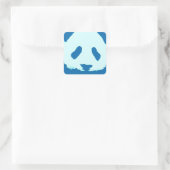 Baby Panda Vierkante Sticker (Tas)