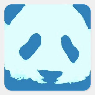 Baby Panda Vierkante Sticker