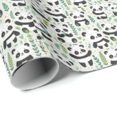 Baby Pandapatroon Cadeaupapier (Rol Hoek)