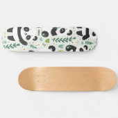 Baby Pandapatroon Persoonlijk Skateboard (Horizontaal)