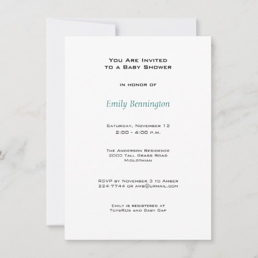 Baby Pandas Baby shower Uitnodiging (Voorkant)