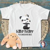 Baby Pandas Waterverf Kleine zuster T-shirt